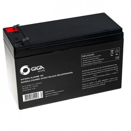 Bateria 12V Giga Security EN011 Powertek para Alarme