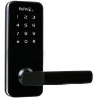 Fechadura Digital Papaiz Smart Lock Embutida Com Senha e Cartão Preta SL100 